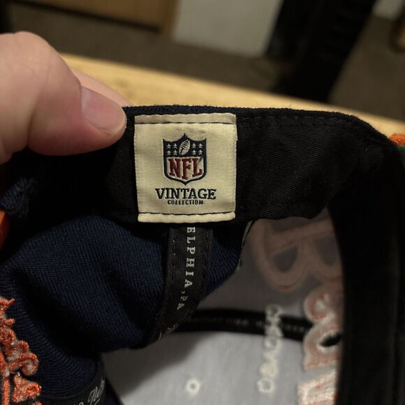 Chicago Bears SnapBack NFL Mitchell & Ness Script Vintage Collection Hat Cap - Picture 10 of 10